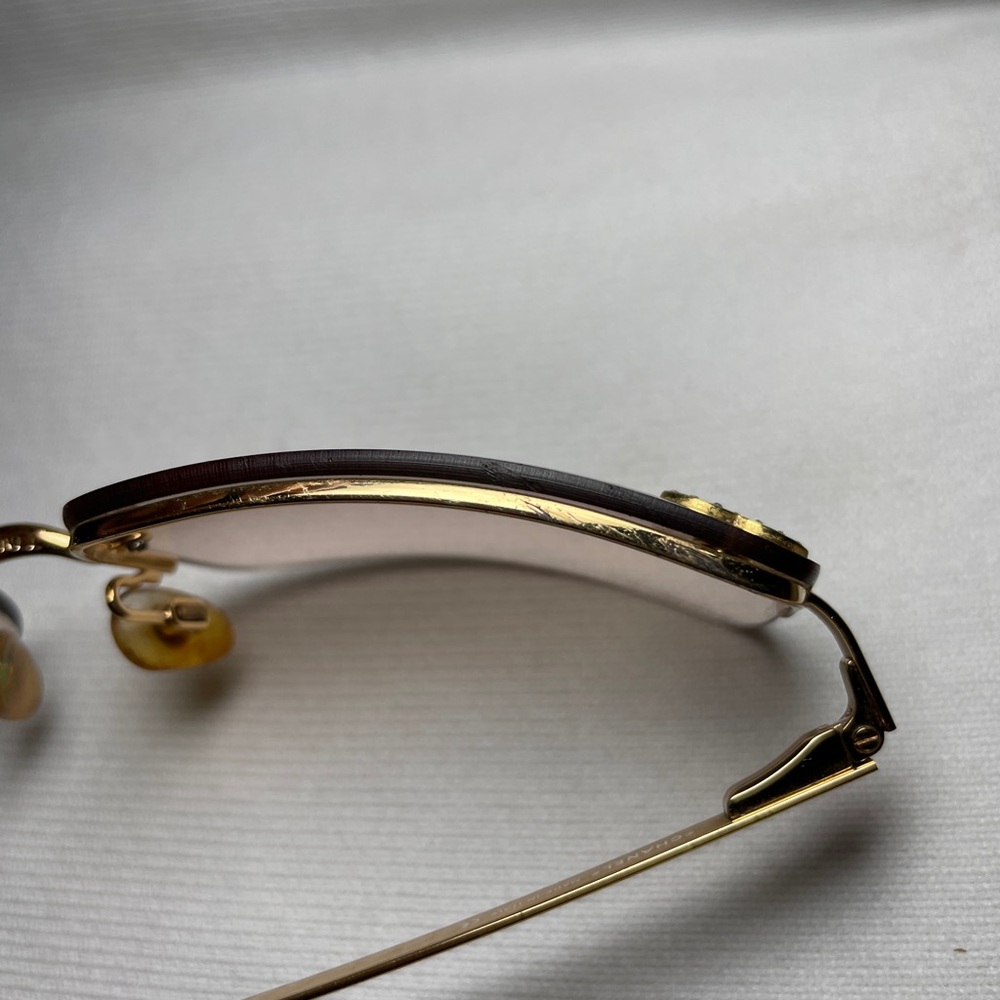 CHANEL 4104-B Gold Sunglasses - Picture 5 of 12